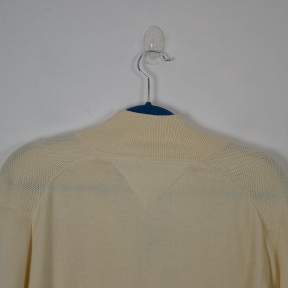 Tommy Hilfiger Mens XL 1/4 Zip Mock Neck Pullover Career Elbow Patch Sweater - Picture 6 of 9